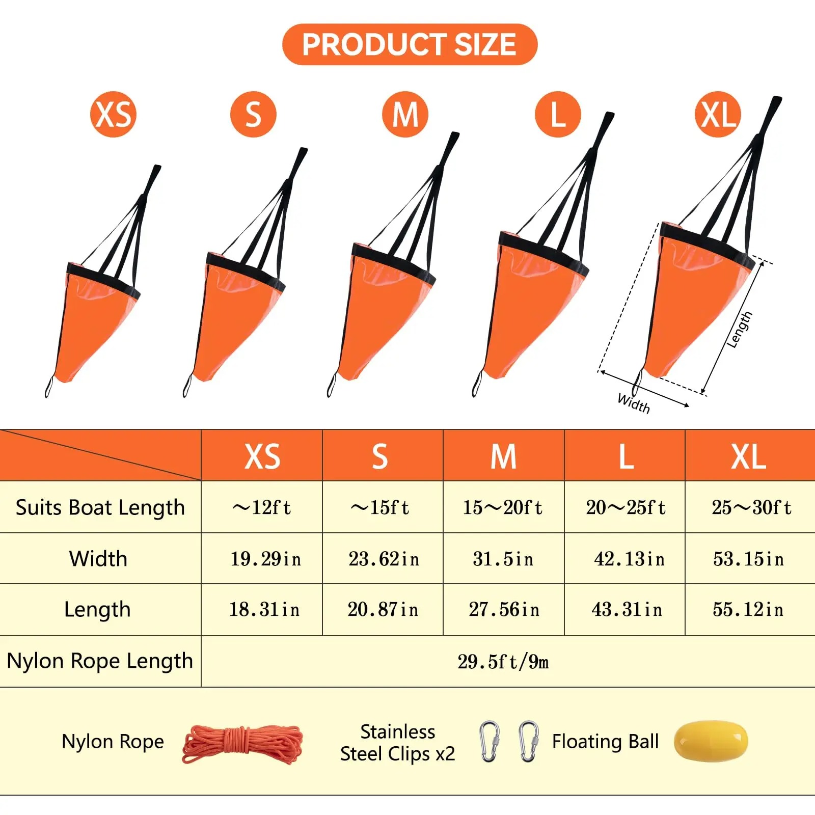 Gture Adjustable Drift Sock Se - огляд і ціна Fishing Socks